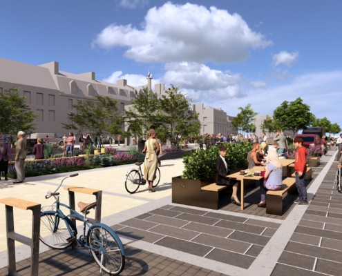 Castlegate Gardens from Justice Street View - 1